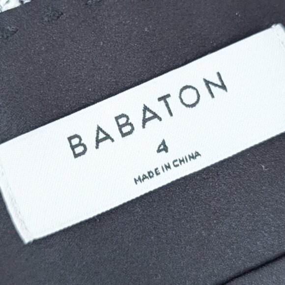 BABATON Tweed Mini Skirt Kinsley Linen Black White ARITZIA 4 - Picture 10 of 11